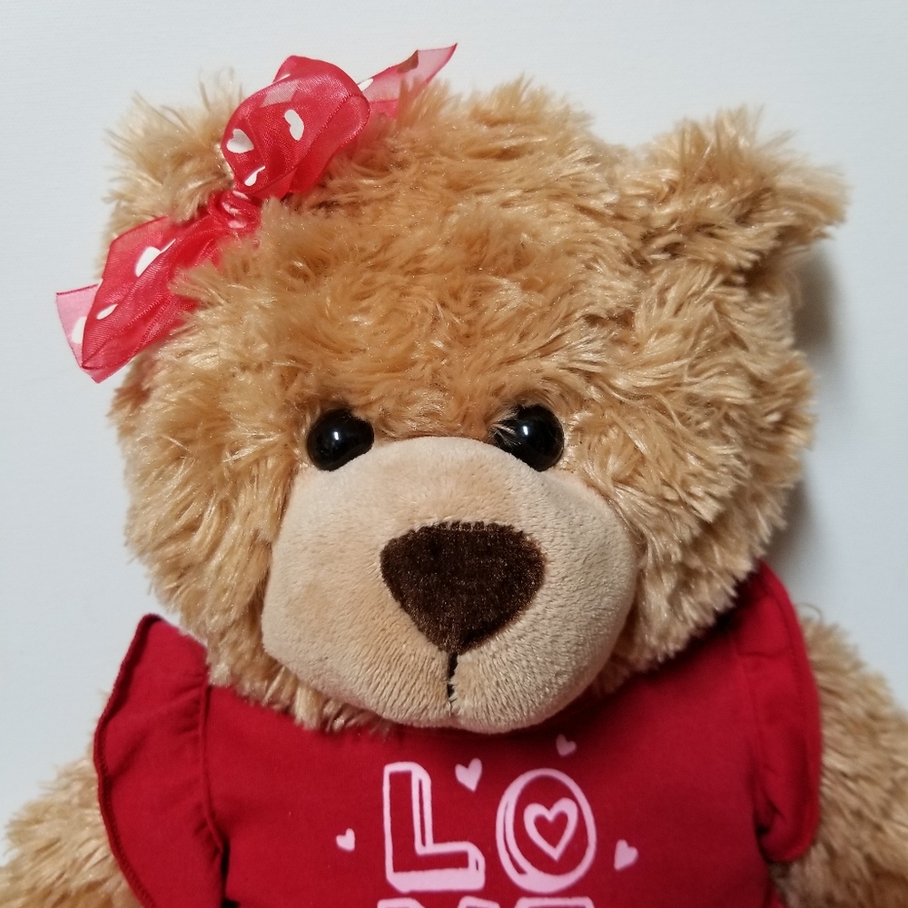 2013 Dan Dee Collector's Choice‎ Princess Bear 16" Love Hearts Valentine's Bow